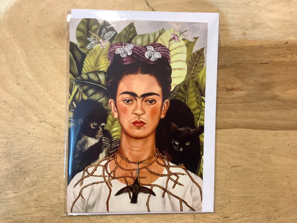 Self portrait with thorn necklace and hummingbird - Frida Kahlo – Ryder ...